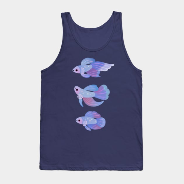 Blue Betta 3 Tank Top by pikaole